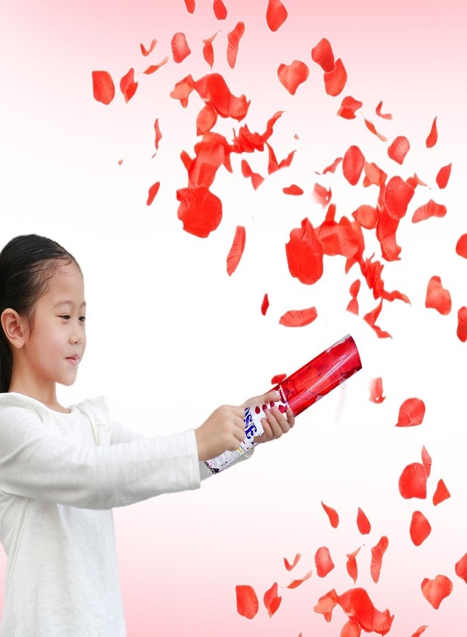 Untumble Party Poppers with Rose Petal Confetti, Pack of 2 for all Celebrations Birthday, Anniversary, Surprise Party Celebartion Popper with Rose Petals (Pack of 2) - Image 2
